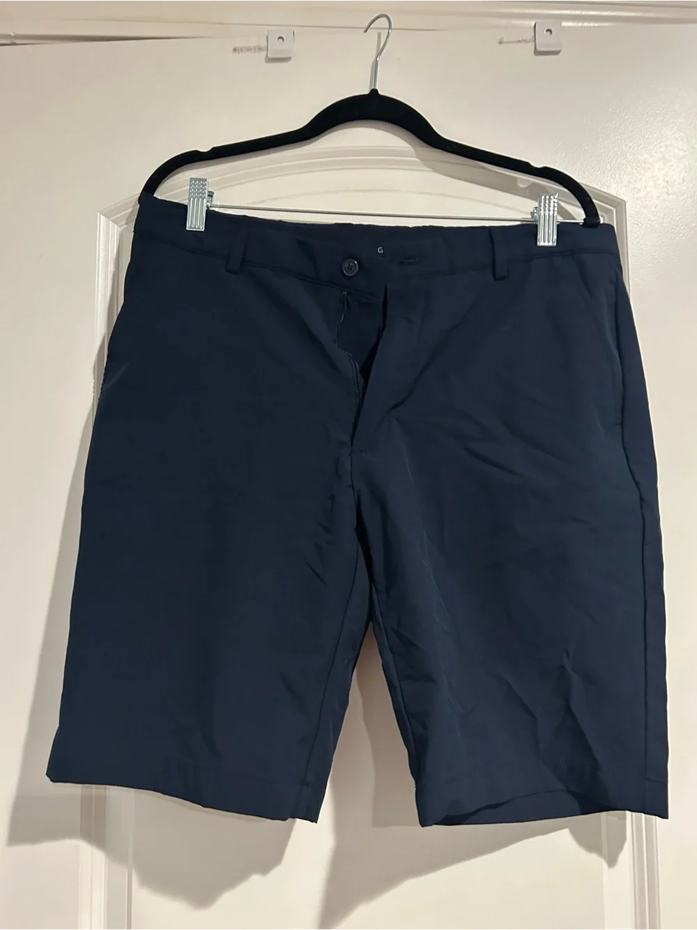 Greg Norman Collection Navy Flat-Front Performance Shorts
